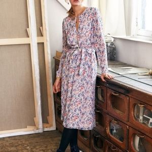 Sezane Victoire Dress in Multicolor Flowers, Size 6